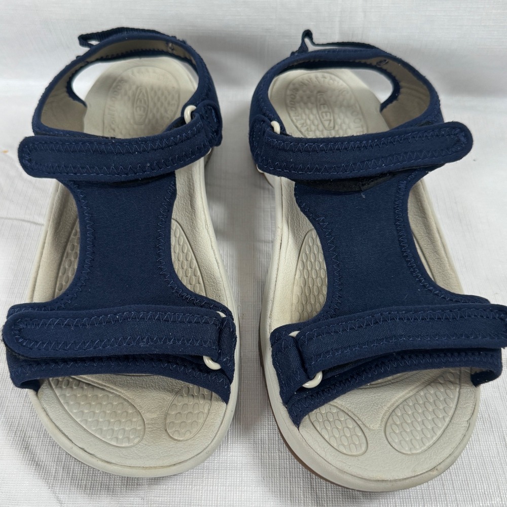 KEEN Astoria West Open Toe Sandals Navy Blue Womens 10 1026180